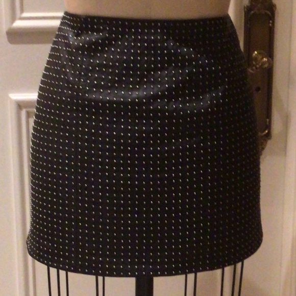 ‘Haute Hippie’, studded leather mini skirt - Picture 1 of 3